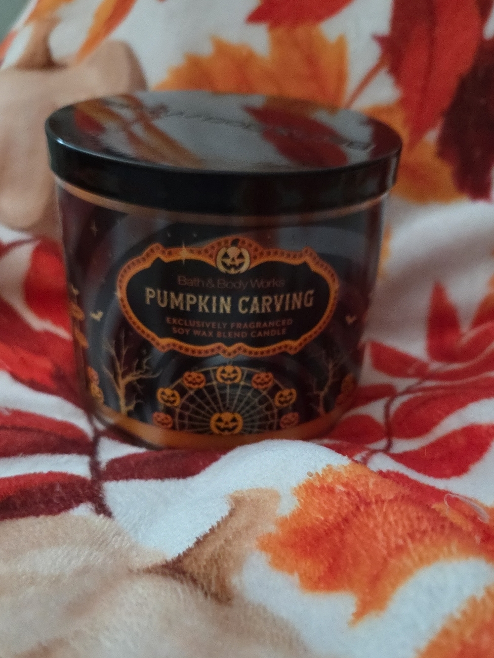 🎃 Nwt Pumpkin Carving 3 Wick Candle